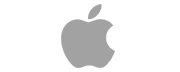 apple logo gray